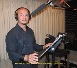 Cambodia genocide survivor Jonathan Dok provides voice-overs. Photo by Arthur Dong, copyright 2014 DeepFocus Productions, Inc.