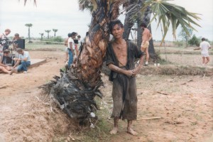 Ngor on The Killing Field set; courtesy Dr Haing S. Ngor Fdn