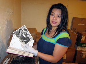 Sophia Ngor at Ngor archives; photo by Arthur Dong